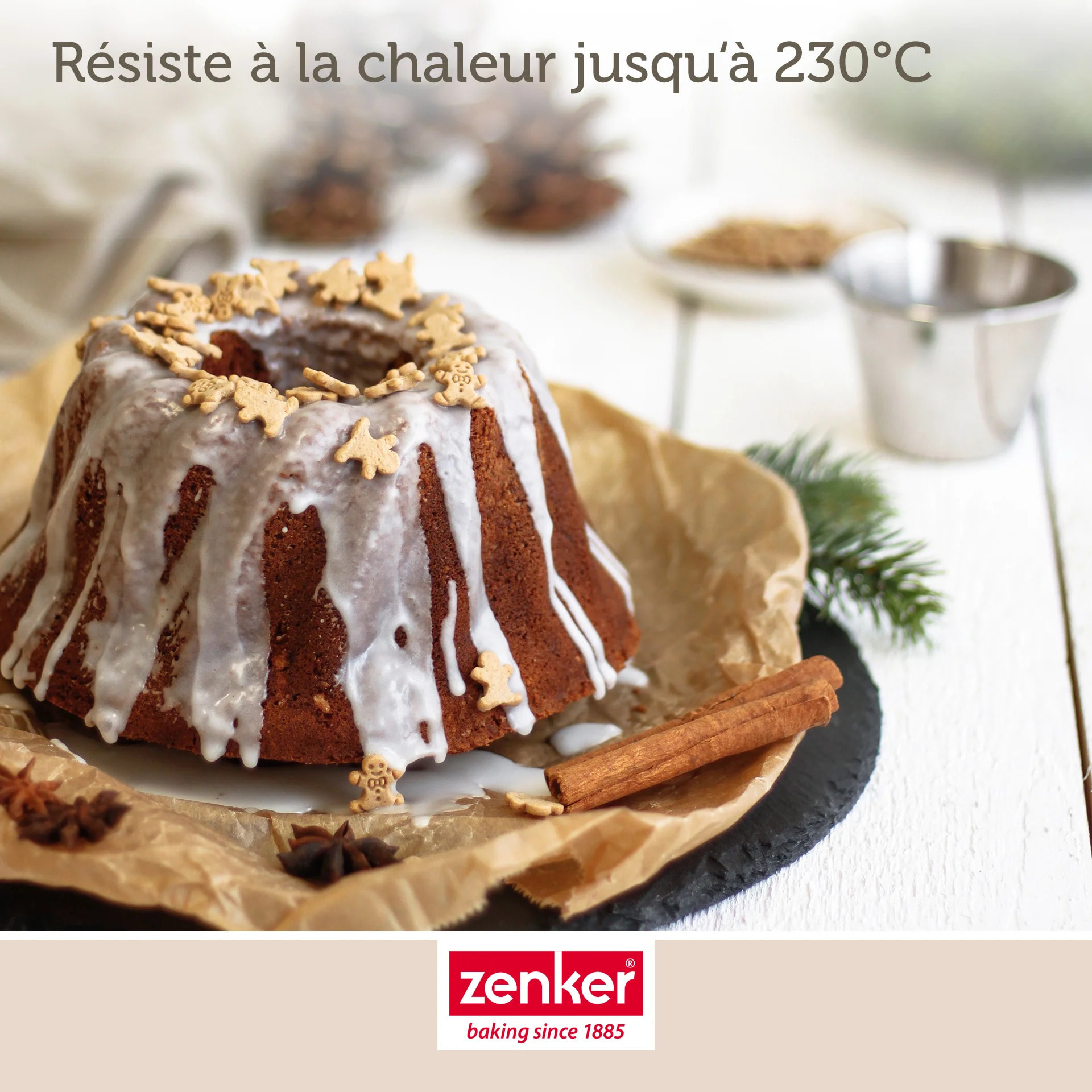 Ensemble de 2 Moules à kouglof Zenker Black Metallic