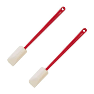 Ensemble de 2 Maryses de pâtisserie et de cuisine 25 cm manche en plastique Fackelmann
