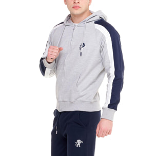 Tuta con cappuccio e zip da uomo New Sporty