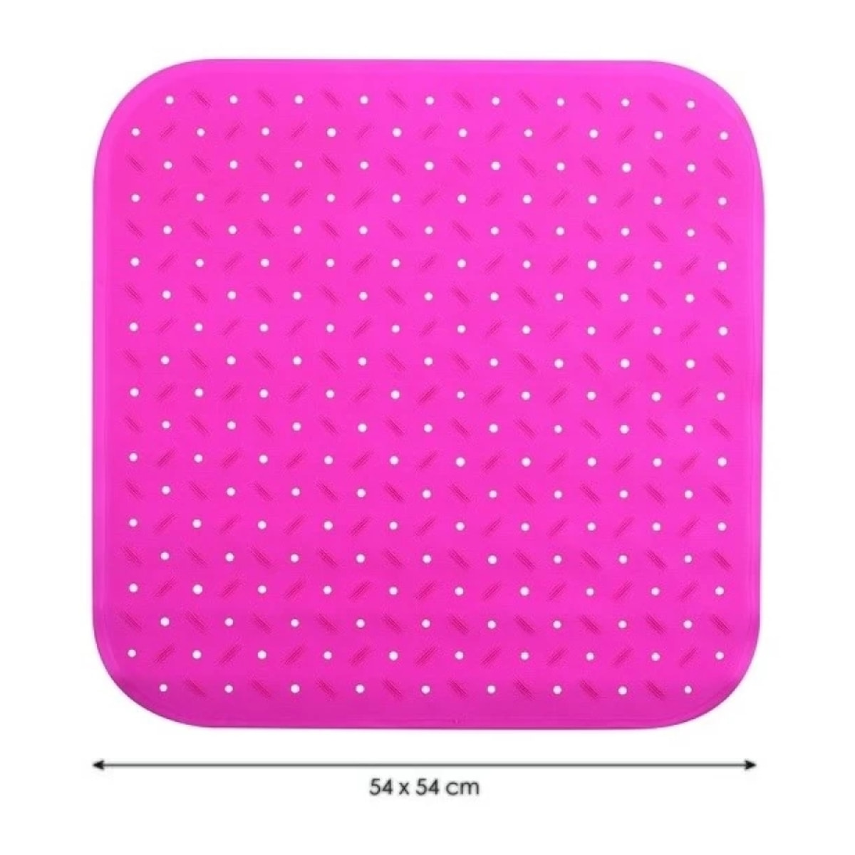 Tapis Fond de douche antidérapant Caoutchouc CLASS 54x54cm Fuschia MSV