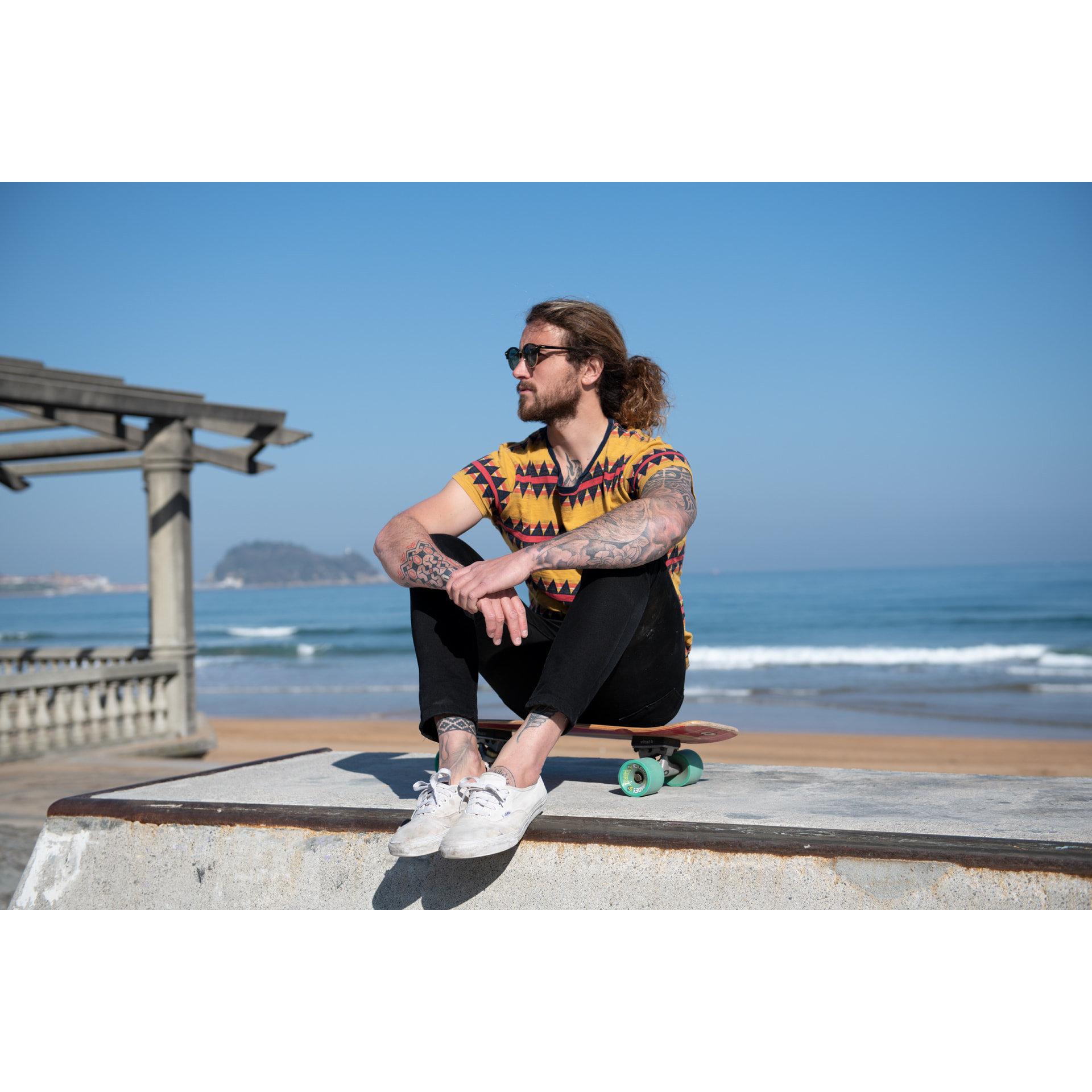 Gafas de sol OCEAN MARLON - Negro brillante