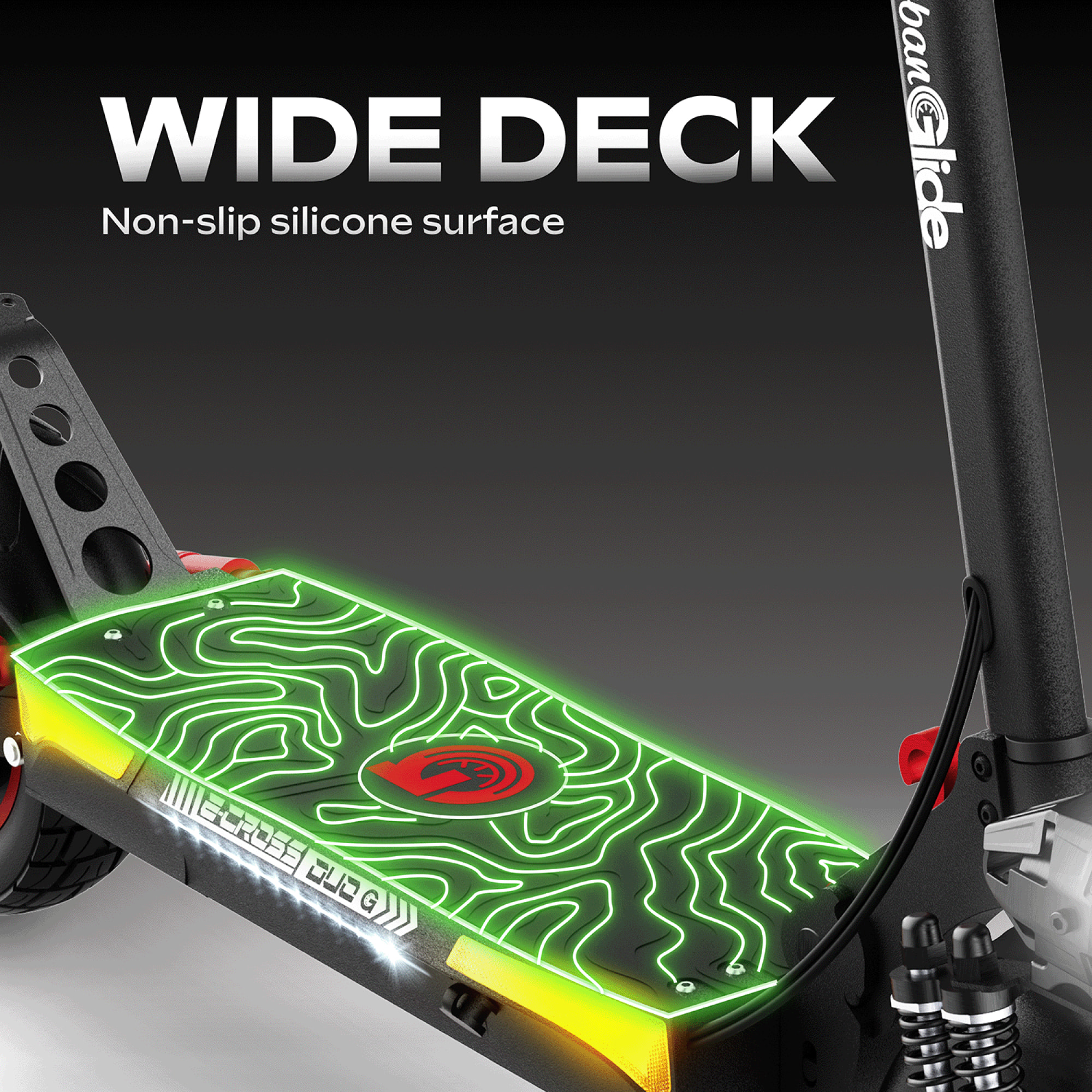 Trottinette Électrique Adulte UrbanGlide  ECROSS DUO Moteur -  2600W -  Autonomie Jusqu'a 60 km - Pneu Cross 10" Tubeless - Batterie 54V/13Ah - Poids 26Kg