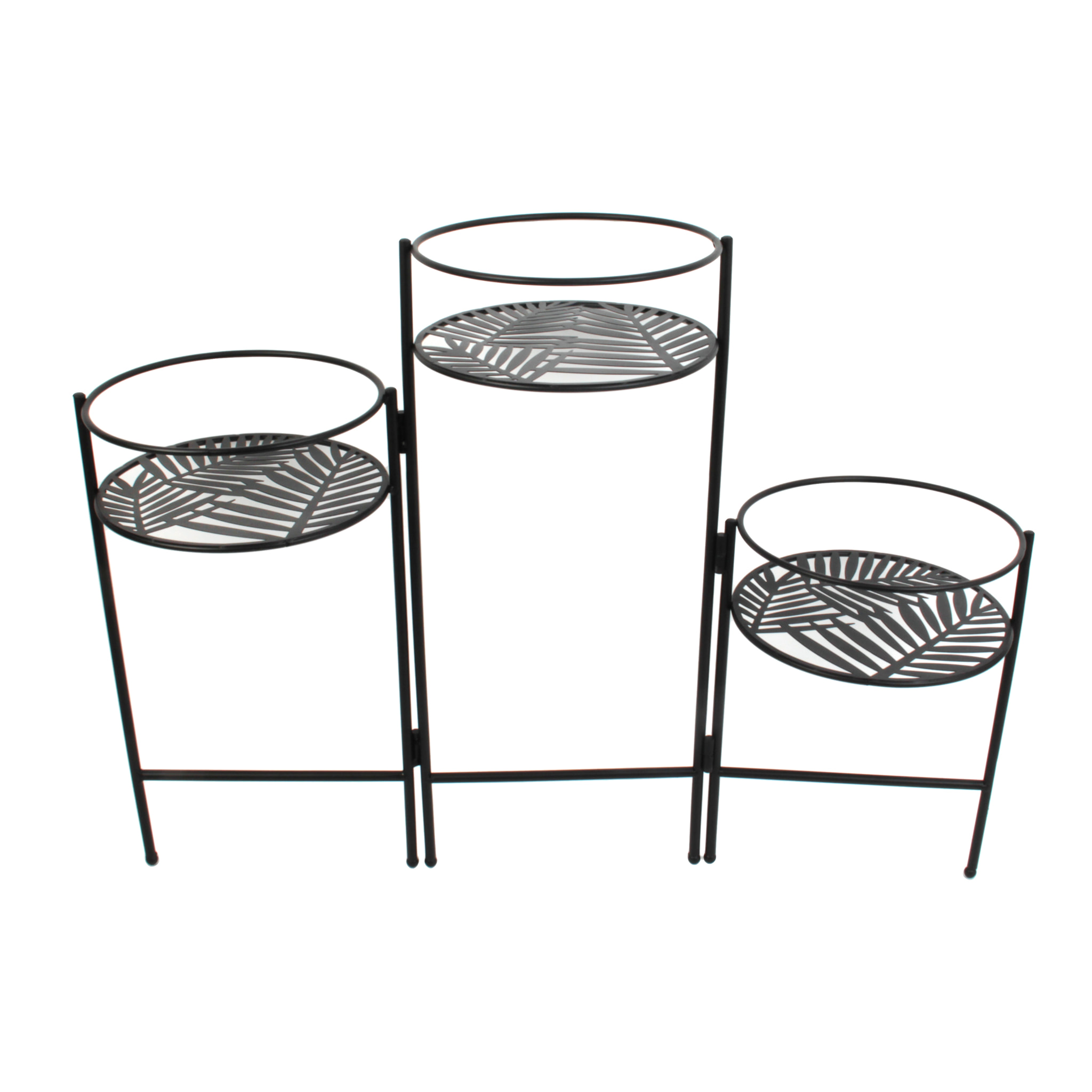 Porte Plantes X3 En Eventail Metal