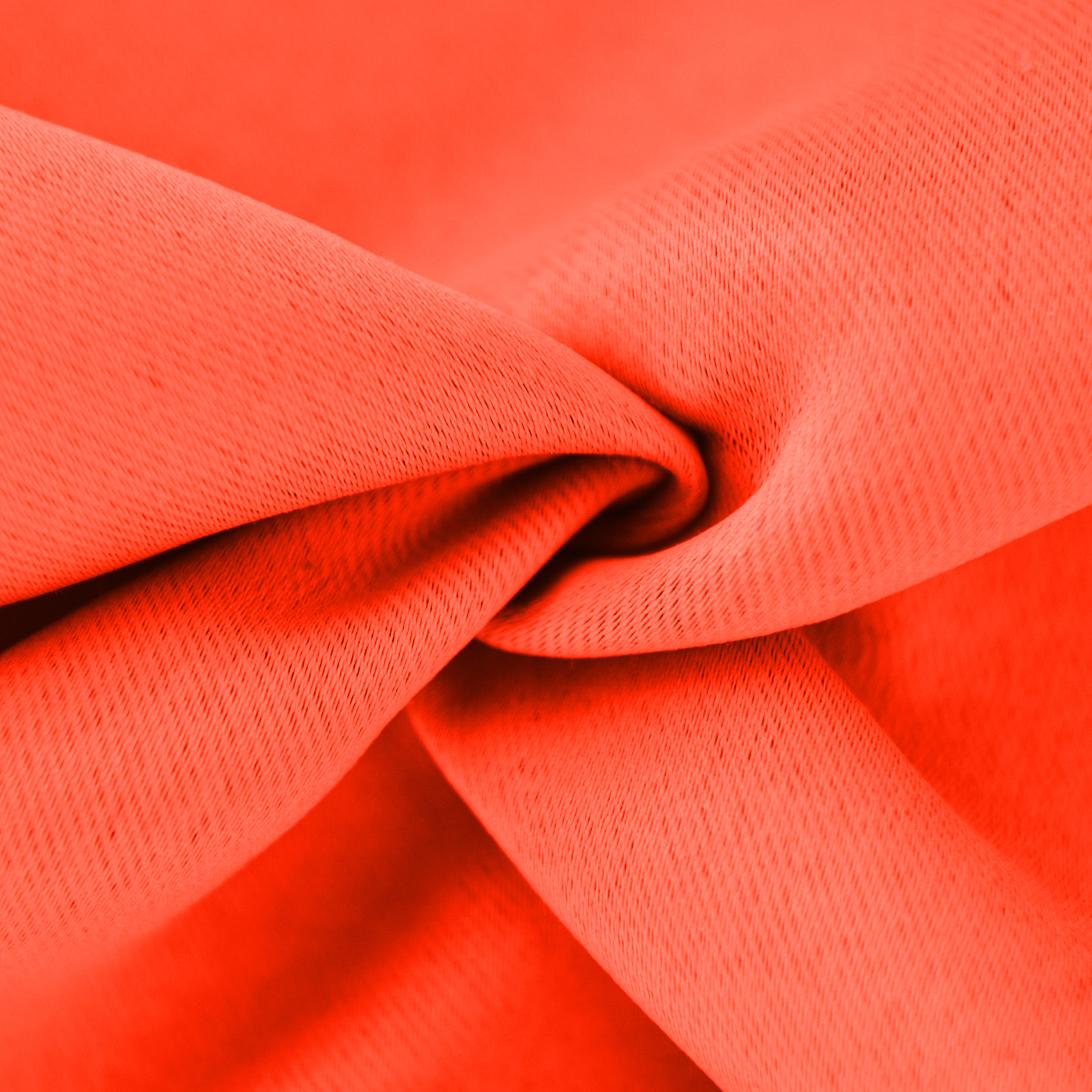 Tissu occultant et uni - Orange corail
