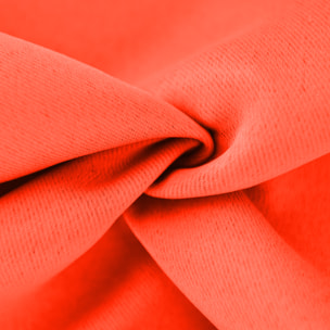 Tissu occultant et uni - Orange corail