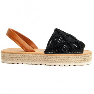 Sandalias de plataforma - Negro - Altura: 3 cm