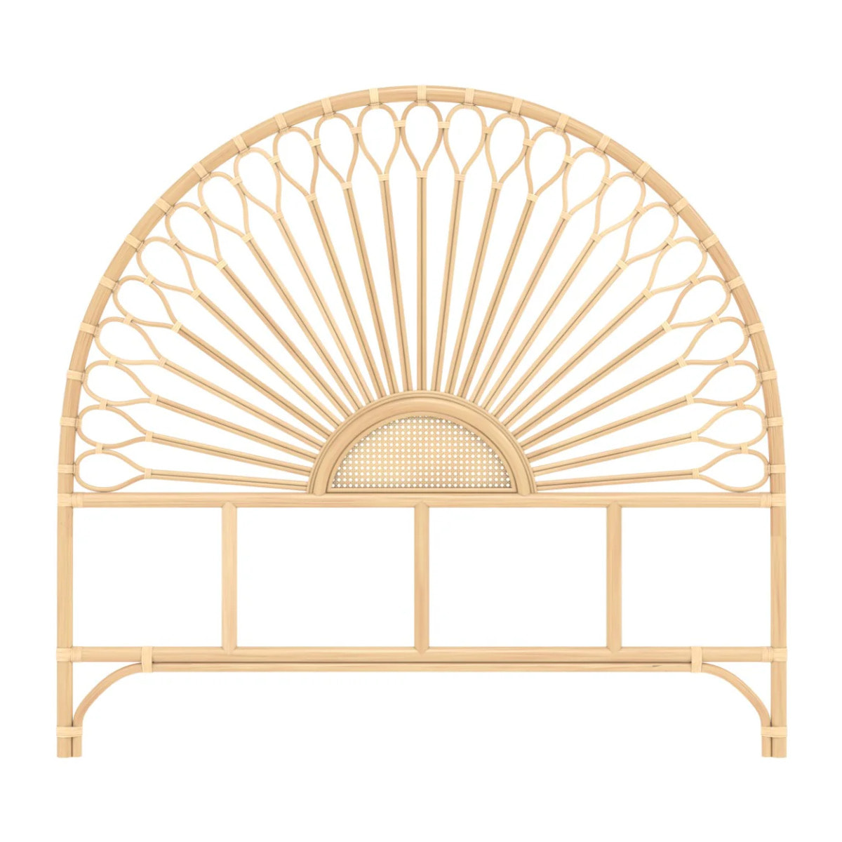 Tête de lit en rotin naturel 140 cm - Alan