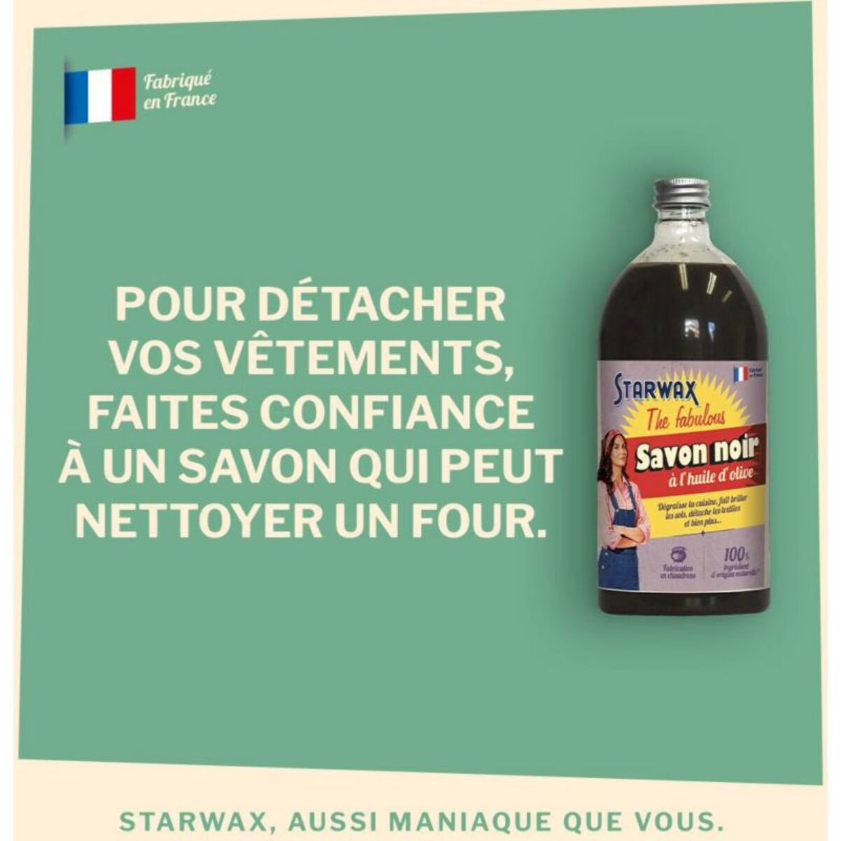 Nettoyant STARWAX SAVON NOIR À L'HUILE D'OLIVE 1L