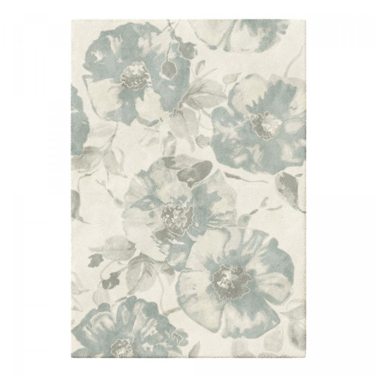 Tapis salon et chambre tissé motif floral VALO