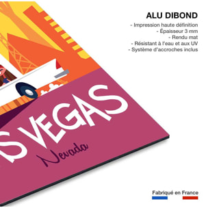 Tableau road trip à vegas Tableau alu Dibond