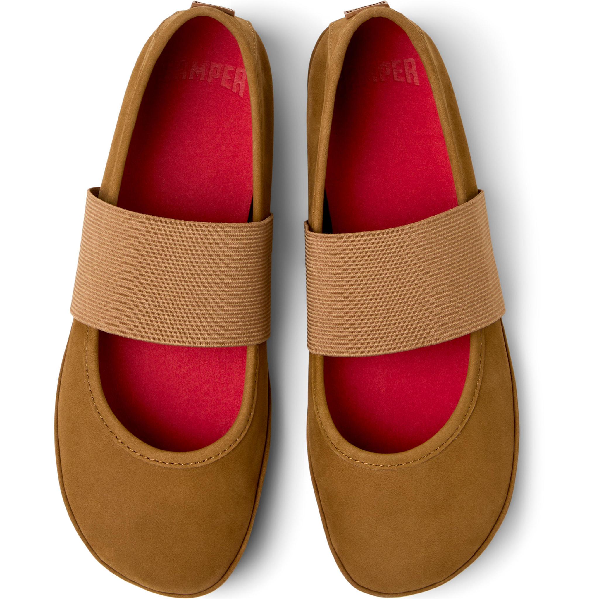 Ballerine - CAMPER Right Nina - Marrone - Nubuck