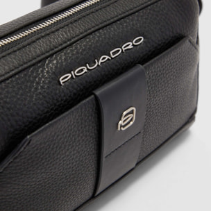 Piquadro Pochette uomo in pelle con tracolla