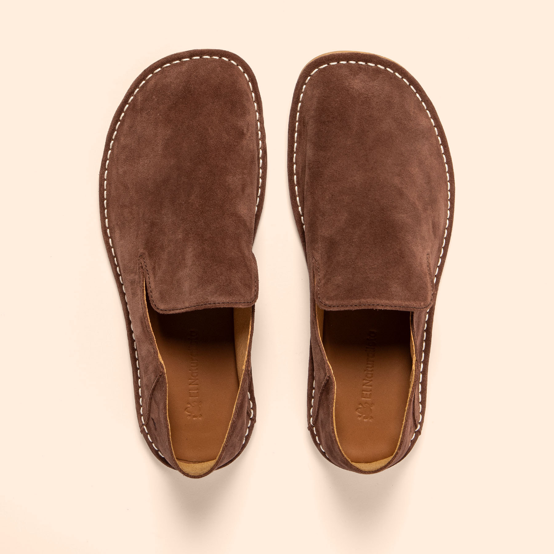 Zapatos N5976 SILK SUEDE CHOCOLATE/ CRISOL color Chocolate