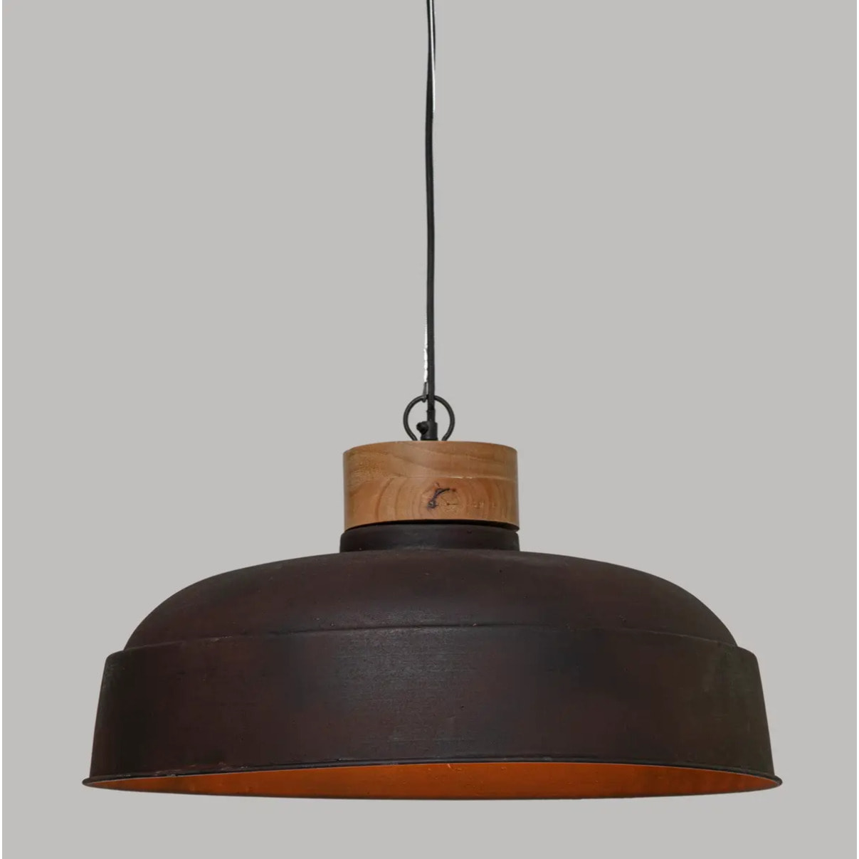 Suspension "Prao" métal gris D57cm
