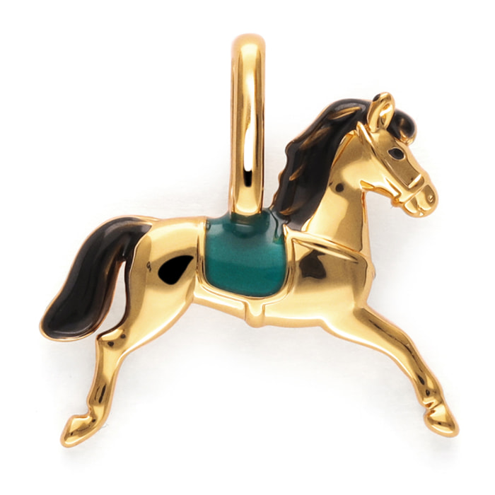 Charm Caballo Baño Oro