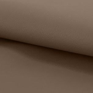 Tissu uni en simili cuir élégant - Taupe