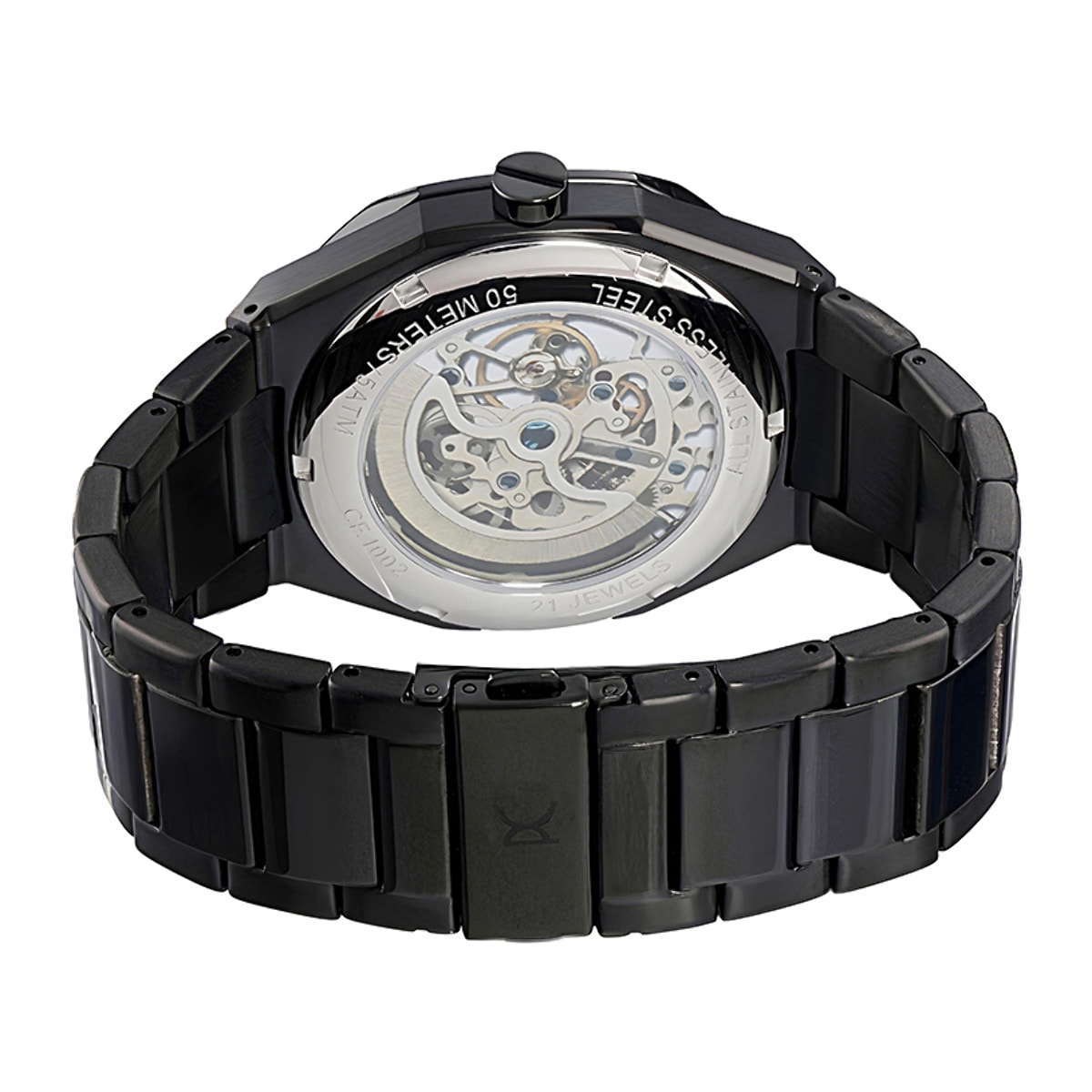 Reloj Pierre Cardin CF.1002.MB Hombre Analogico Automatico con Correa de Acero inoxidable