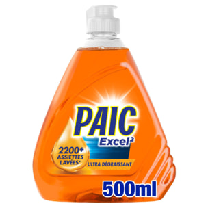 Pack de 12 - PAIC Liquide Vaisselle Paic Excel² Ultra Dégraissant 500ml