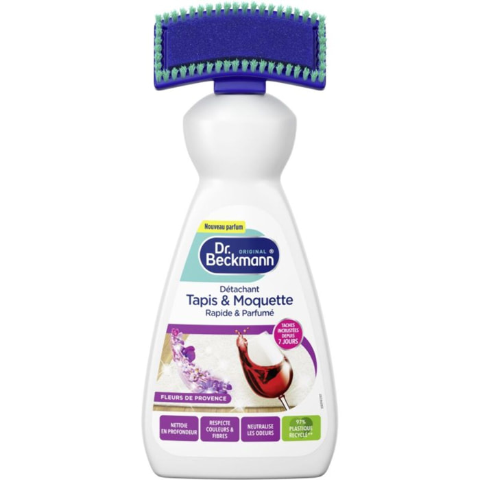 Détachant textile DR BECKMANN Tapis moquette avec brosse fleurs de printemps 650ml