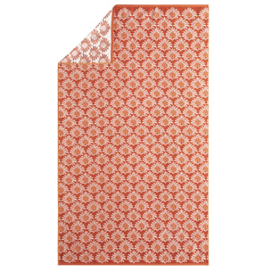 Drap de plage imprimé en jacquard de coton, MAYA, Orange