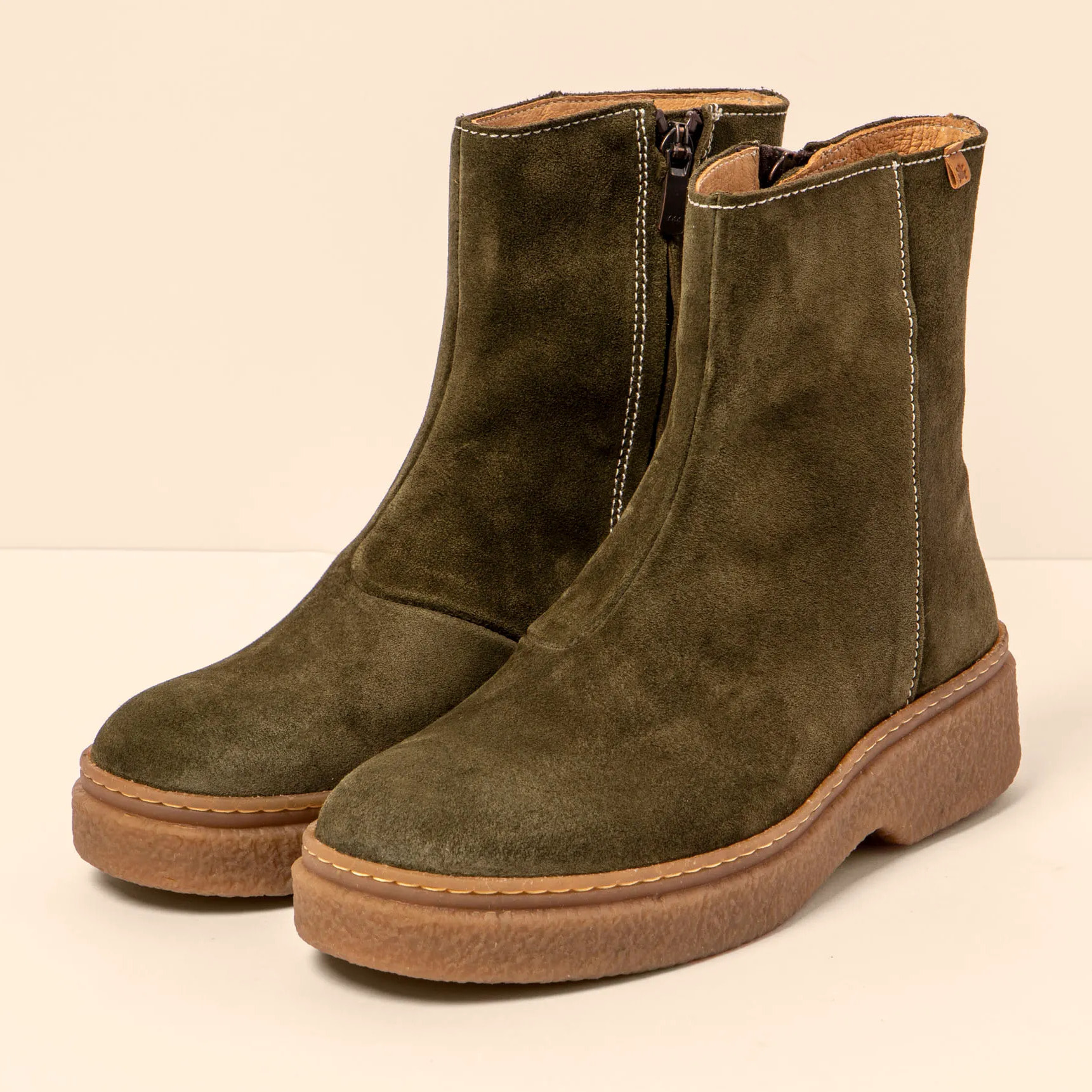 Botines N5901 SILK SUEDE FOREST-NECTAR / ARPEA color Forest-nectar