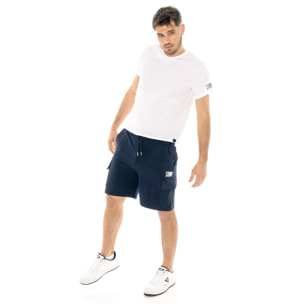 Bermuda cargo da uomo con logo piccolo