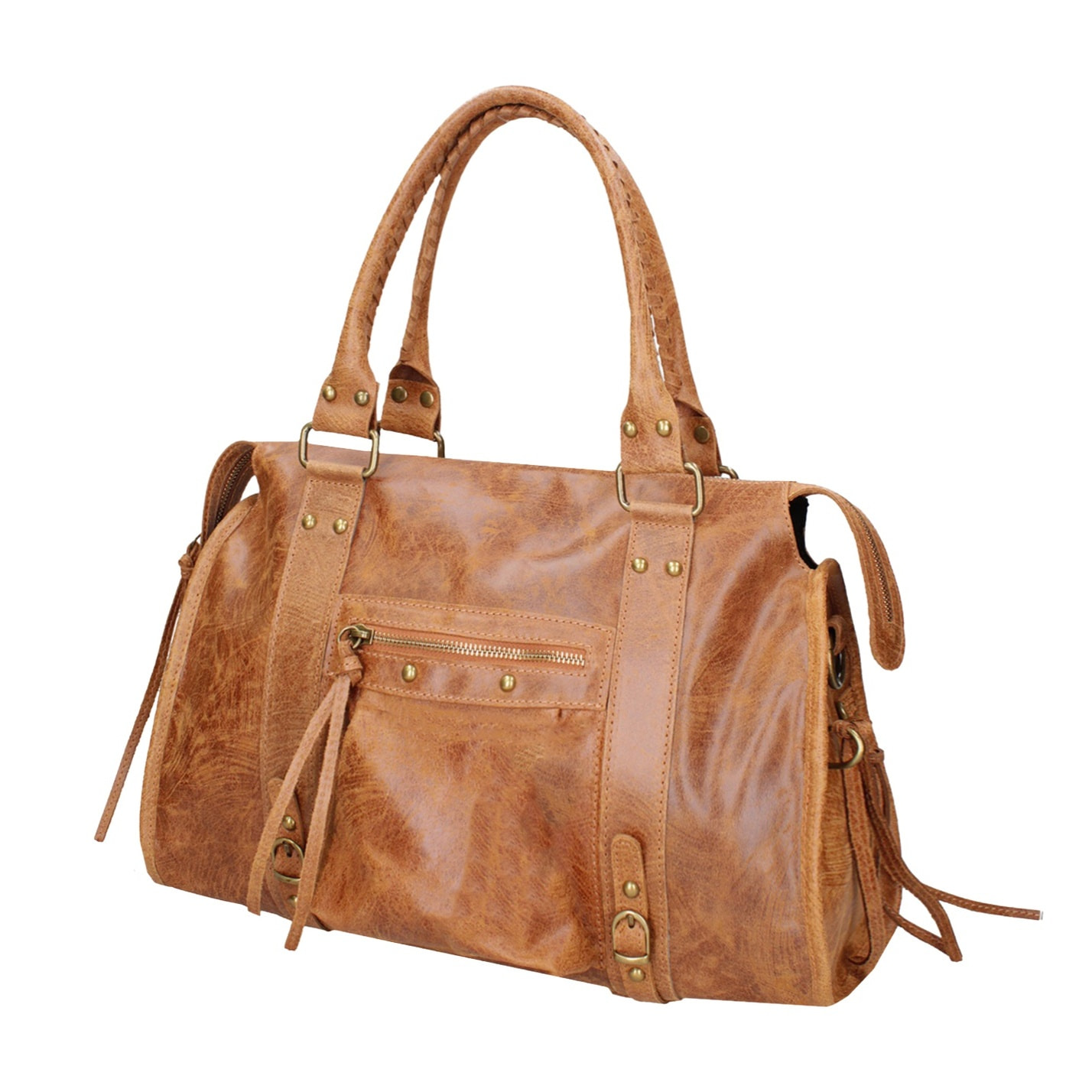 Borsa a spalla da donna - Modello Clara - Vera pelle - 41.0 x 28.0 x 13.0 cm