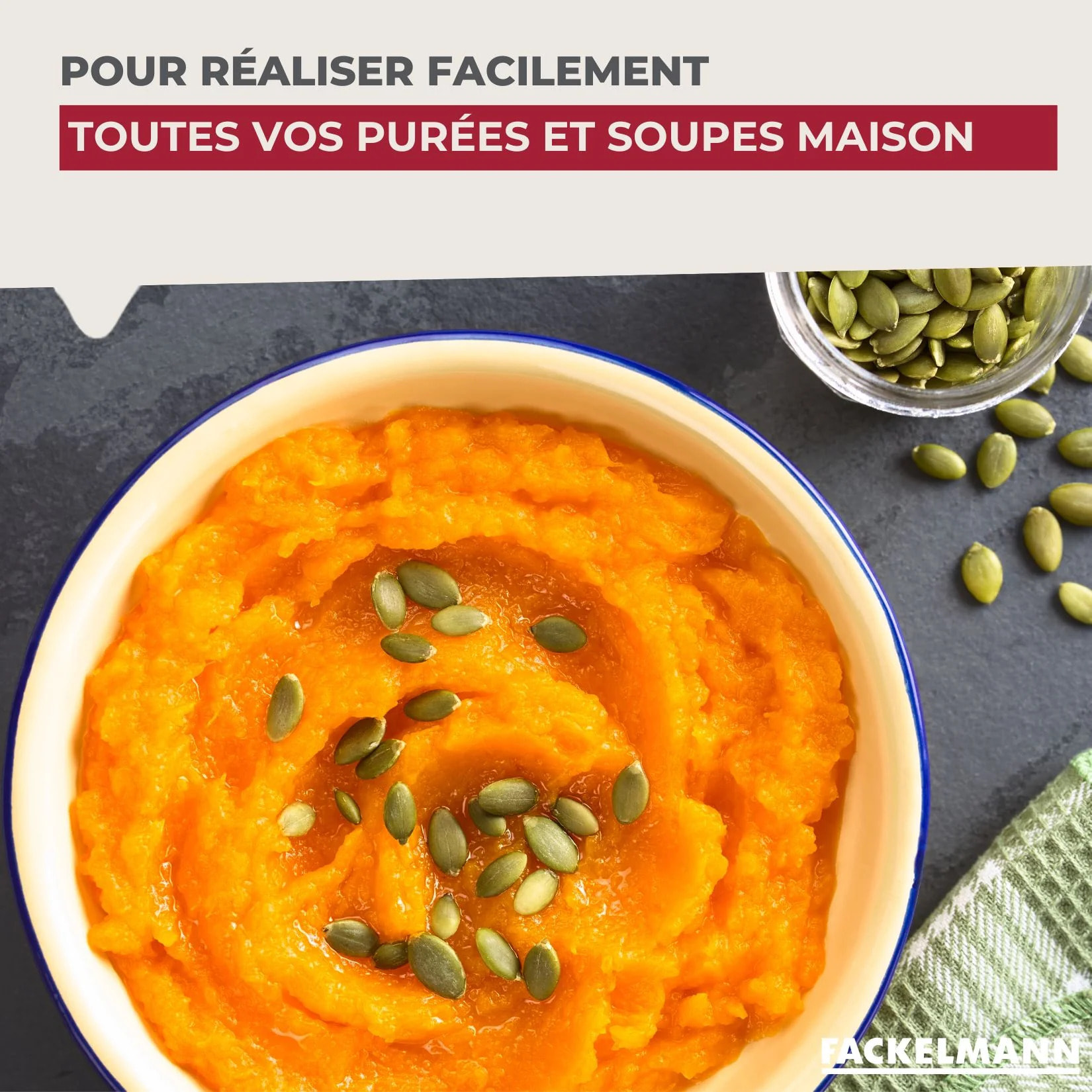 Moulin à légumes inox 24 cm Fackelmann Handmade Tradition