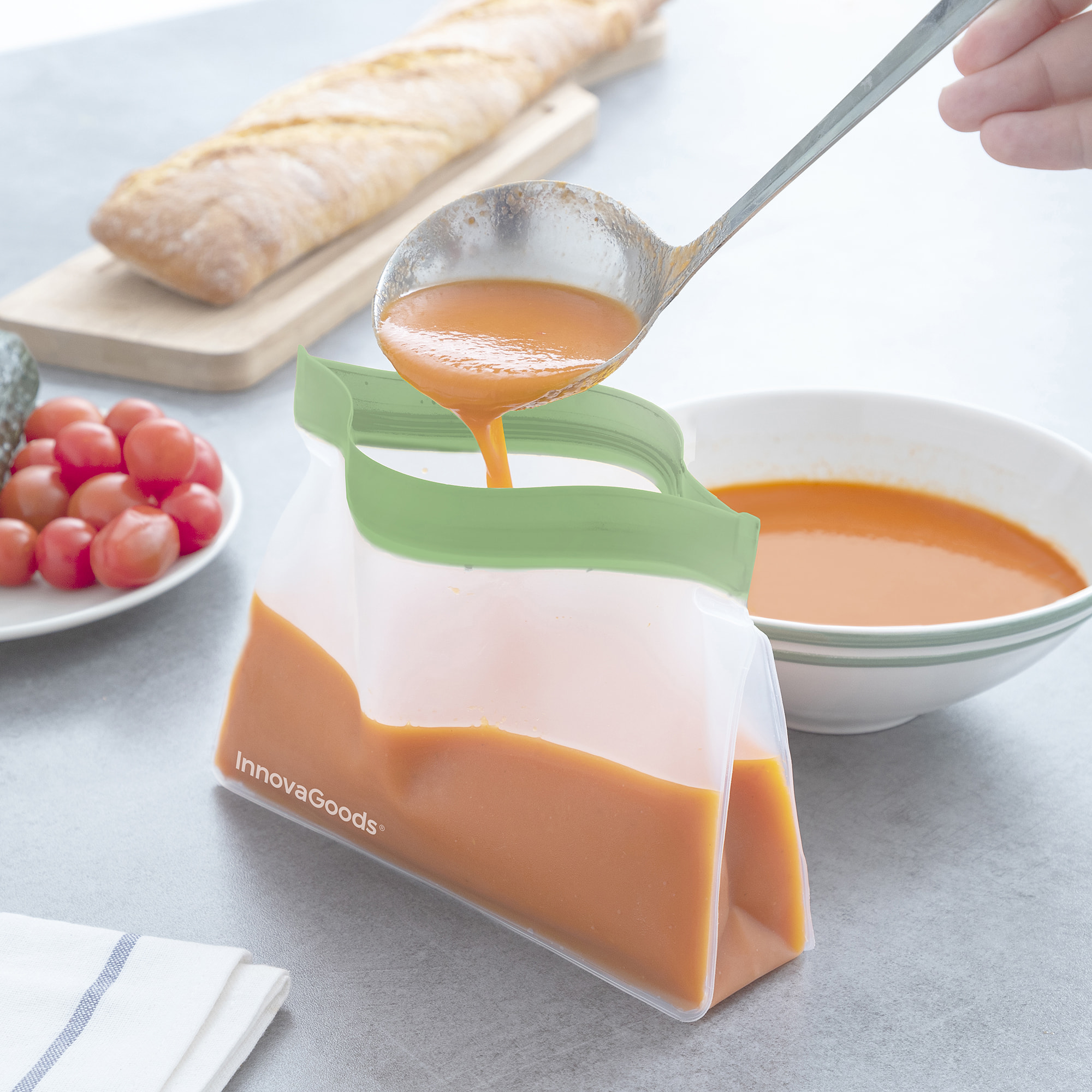 Set di 6 sacchetti ermetici riutilizzabili Zags - trasparente - ABS
