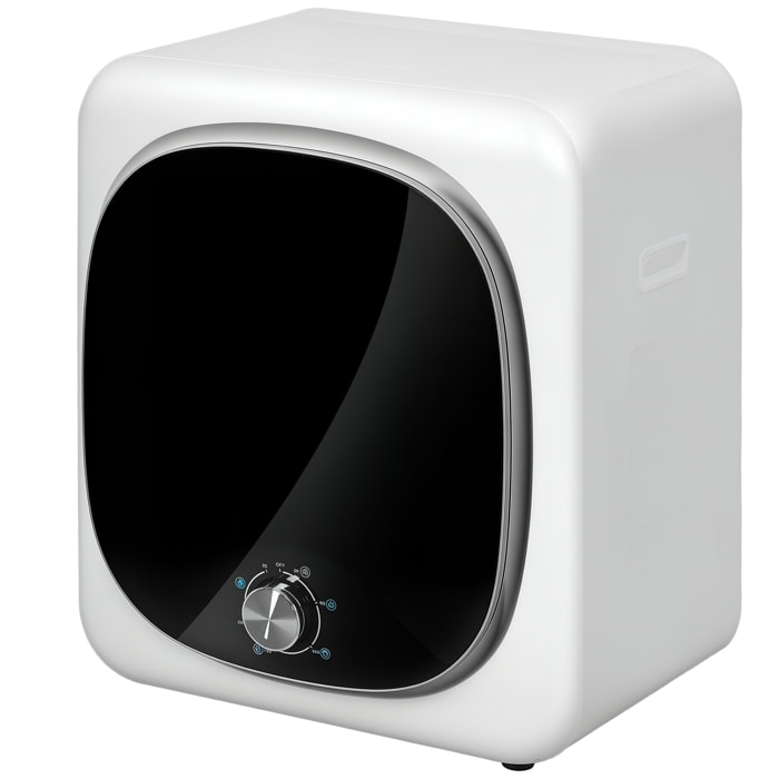 Secadora de Evacuación 4 KG, Secadora de Ropa 800W, Función Antiarrugas, Función Esterilizar, 5 Programas, Carga Frontal, Fácil de planchar, Tambor Inox, Blanco