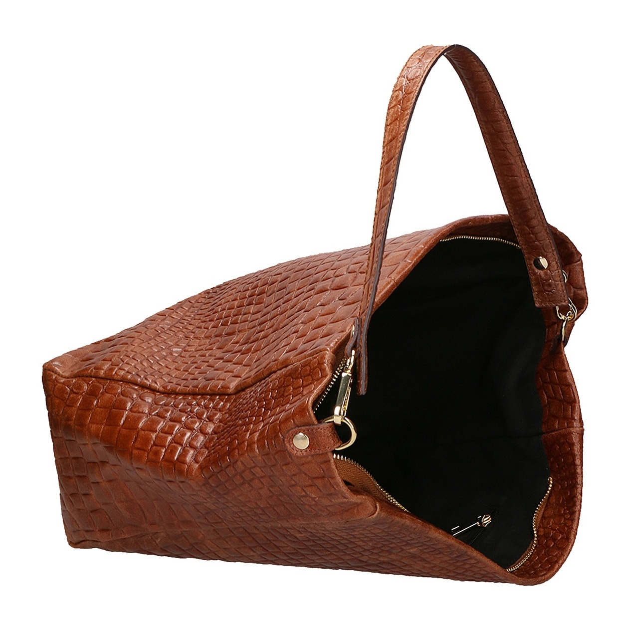 Borsa a spalla da donna - Modello Valtera - Vera pelle - 32.0 x 31.0 x 15.0 cm