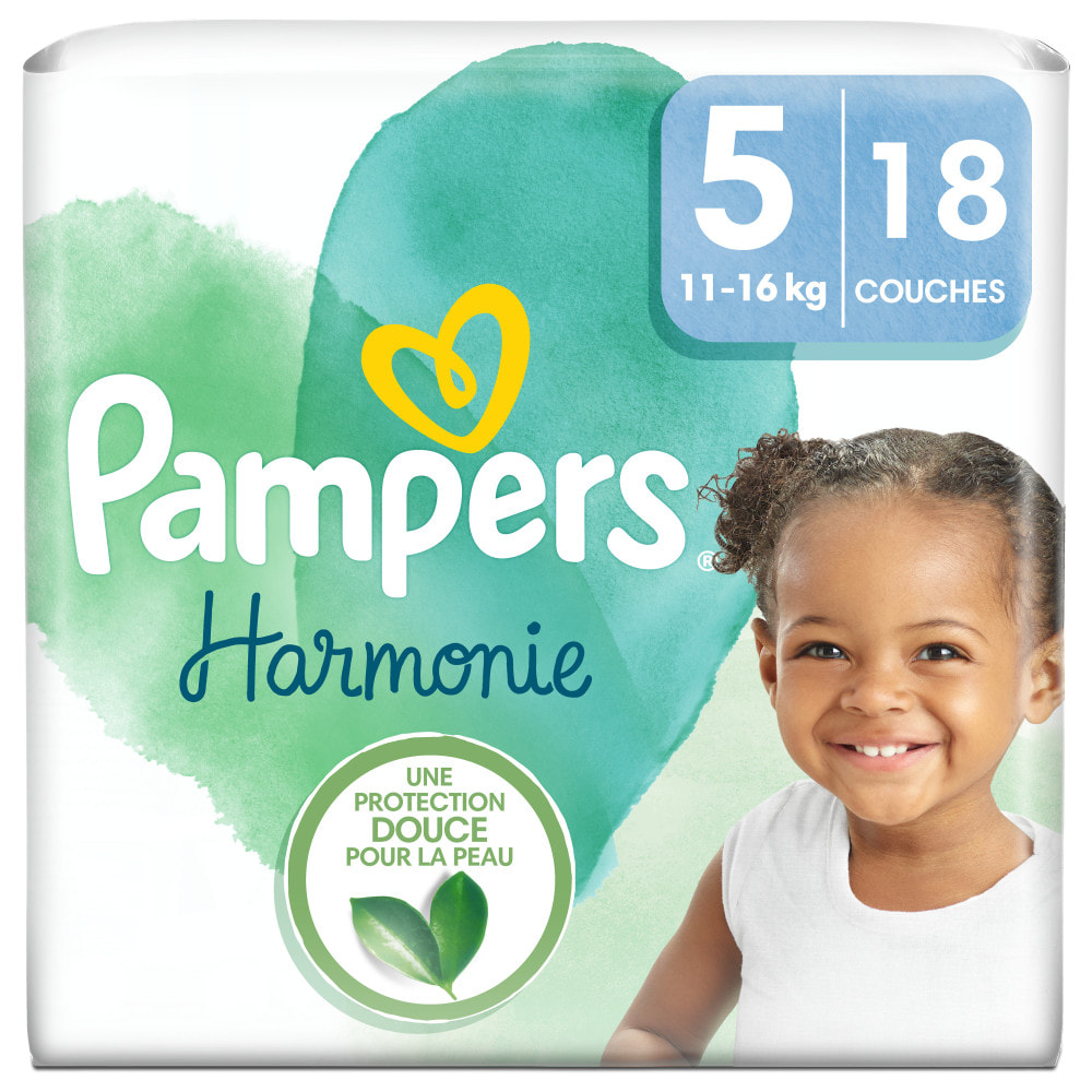 4x18 Couches Harmonie Taille 5, Pampers