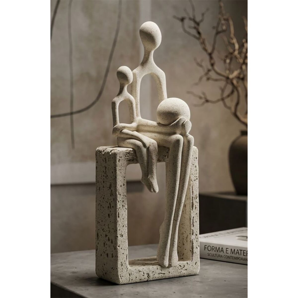 STATUETTA MATERNITA' STONS CM 10X7,5X26