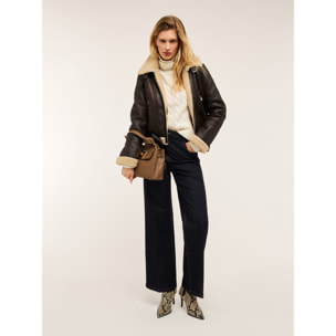 Motivi - Jeans wide leg modello Lila - Blu