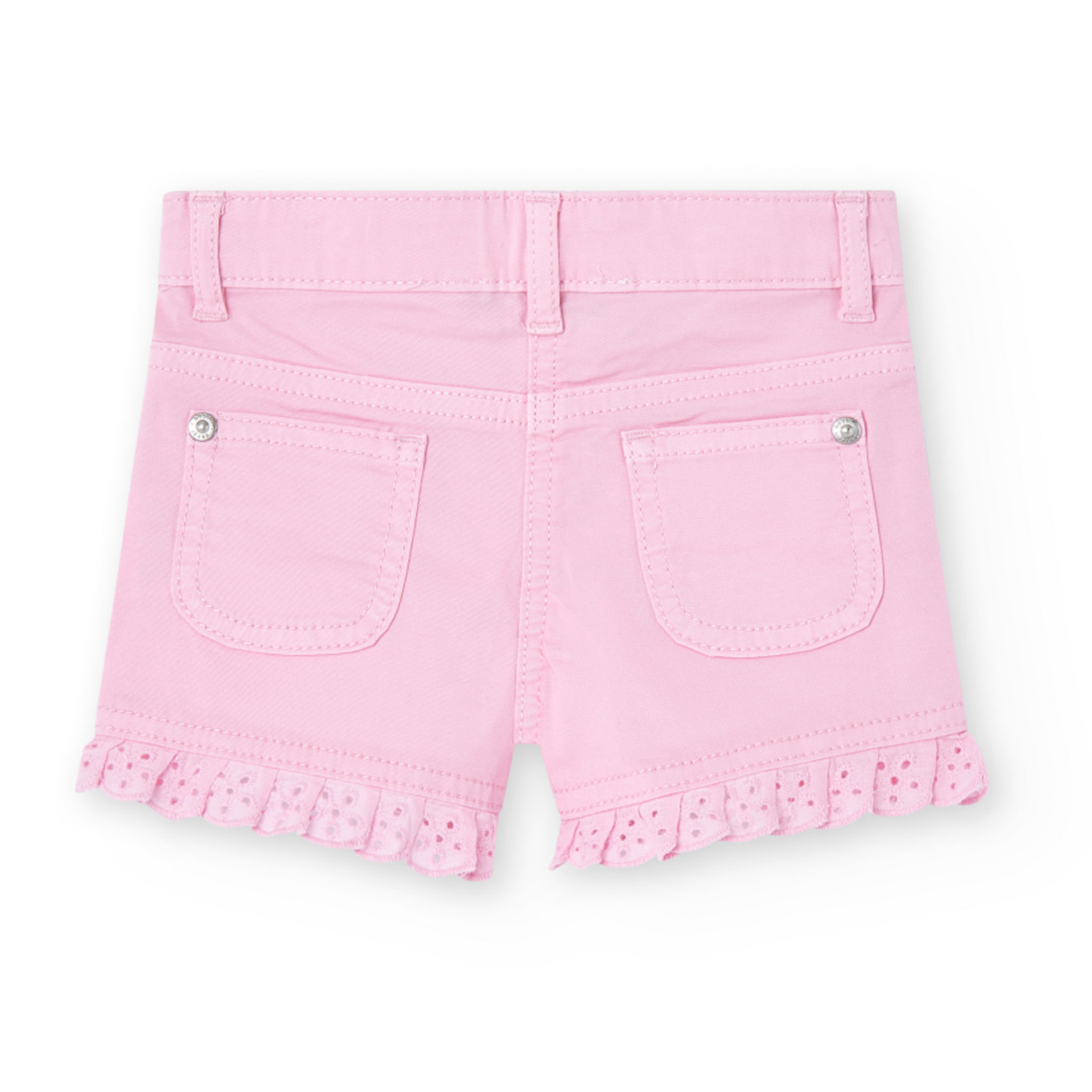 Short elÃ¡stico liso de color rosa, Short, niÃ±a