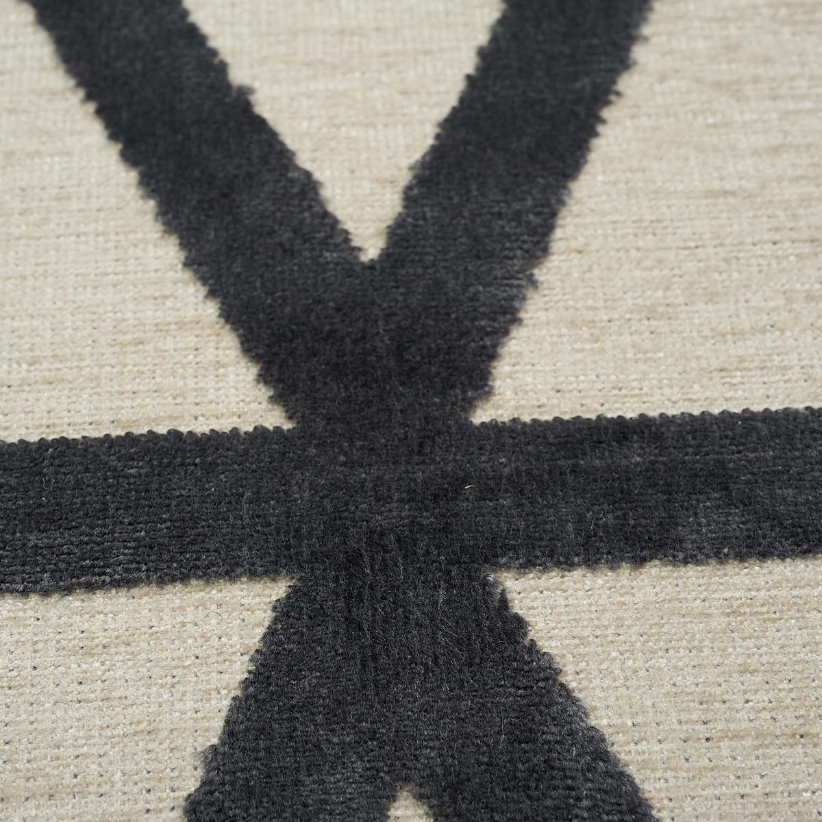 Tapis fin Foho en viscose, fabriqué en Belgique