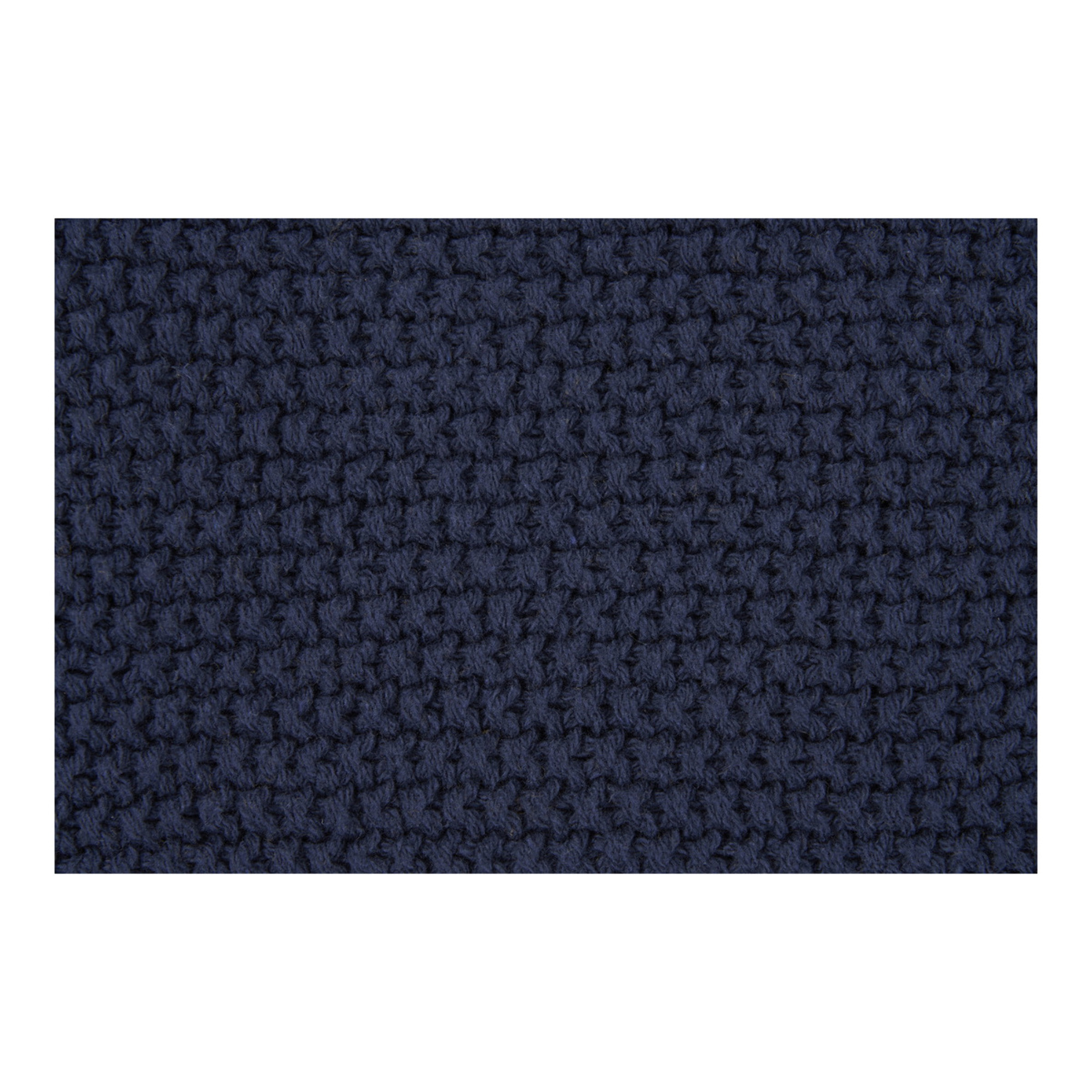 Plaid Santos in cotone riciclato blu notte 130×170 cm