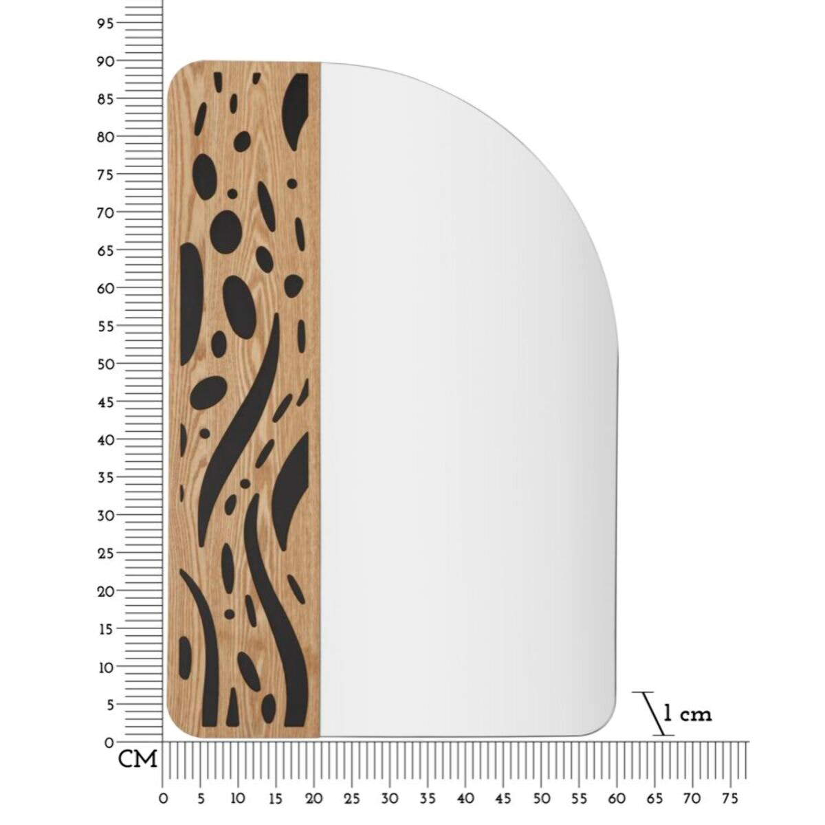 SPECCHIO DA MURO TERRY CM 60X1X90