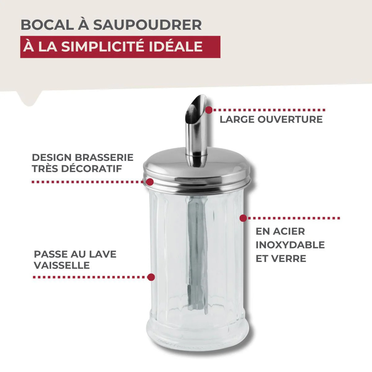 Doseur à sucre 350 ml Bistro Fackelmann