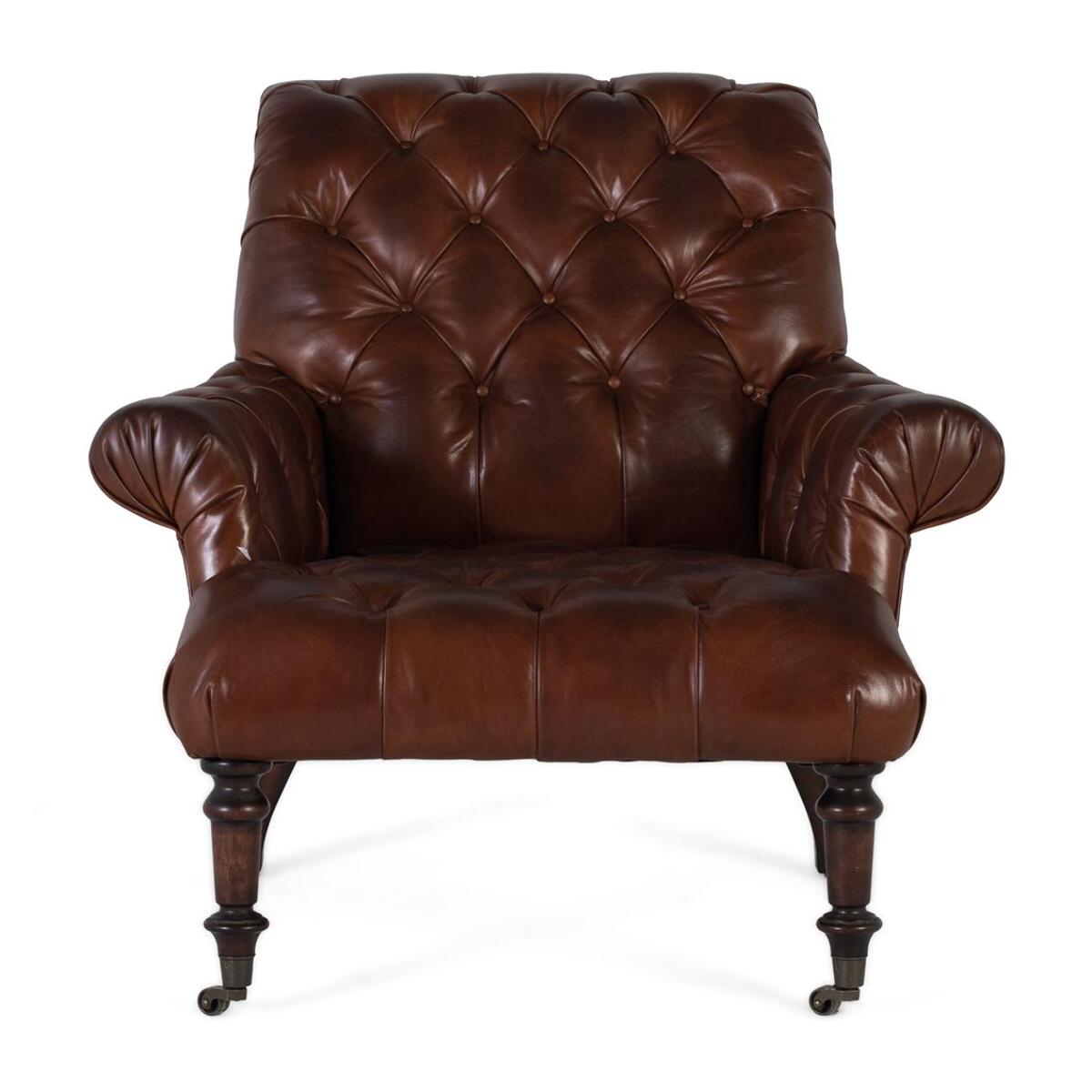 Sillón de piel - 94 x 92 x 99 cm