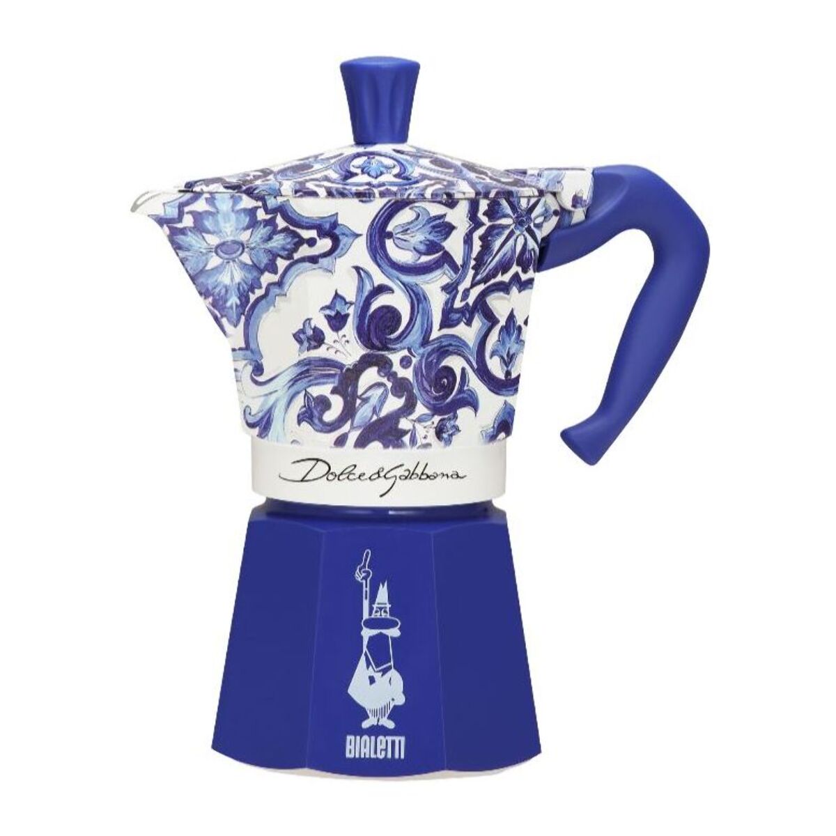 Cafetière italienne BIALETTI Moka Express Bleu Dolce Gabbana - capacité 6 tasses