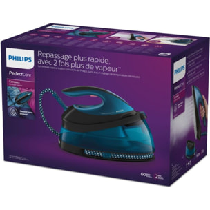Centrale vapeur PHILIPS GC7846/80 bleu 1,5L