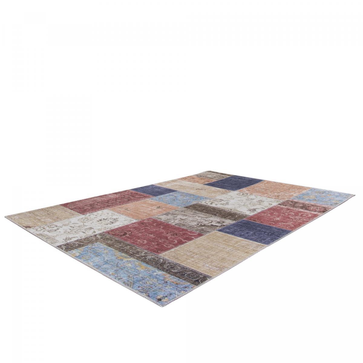 Tapis salon et chambre tissé motif géométrique PIGE