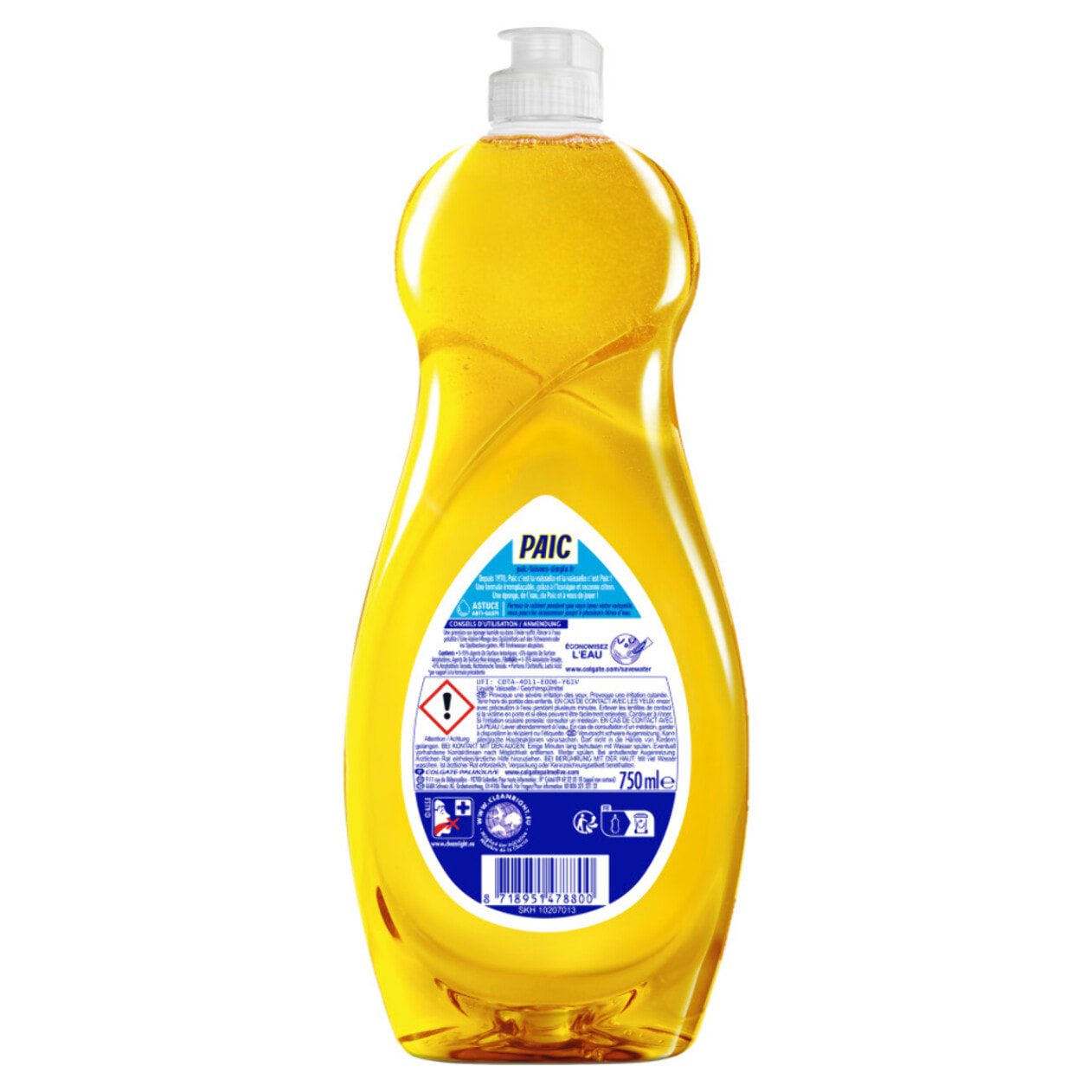 Pack de 12 - Liquide Vaisselle Paic Citron - 750ml