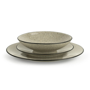 Quartz - Vajilla de 18 piezas