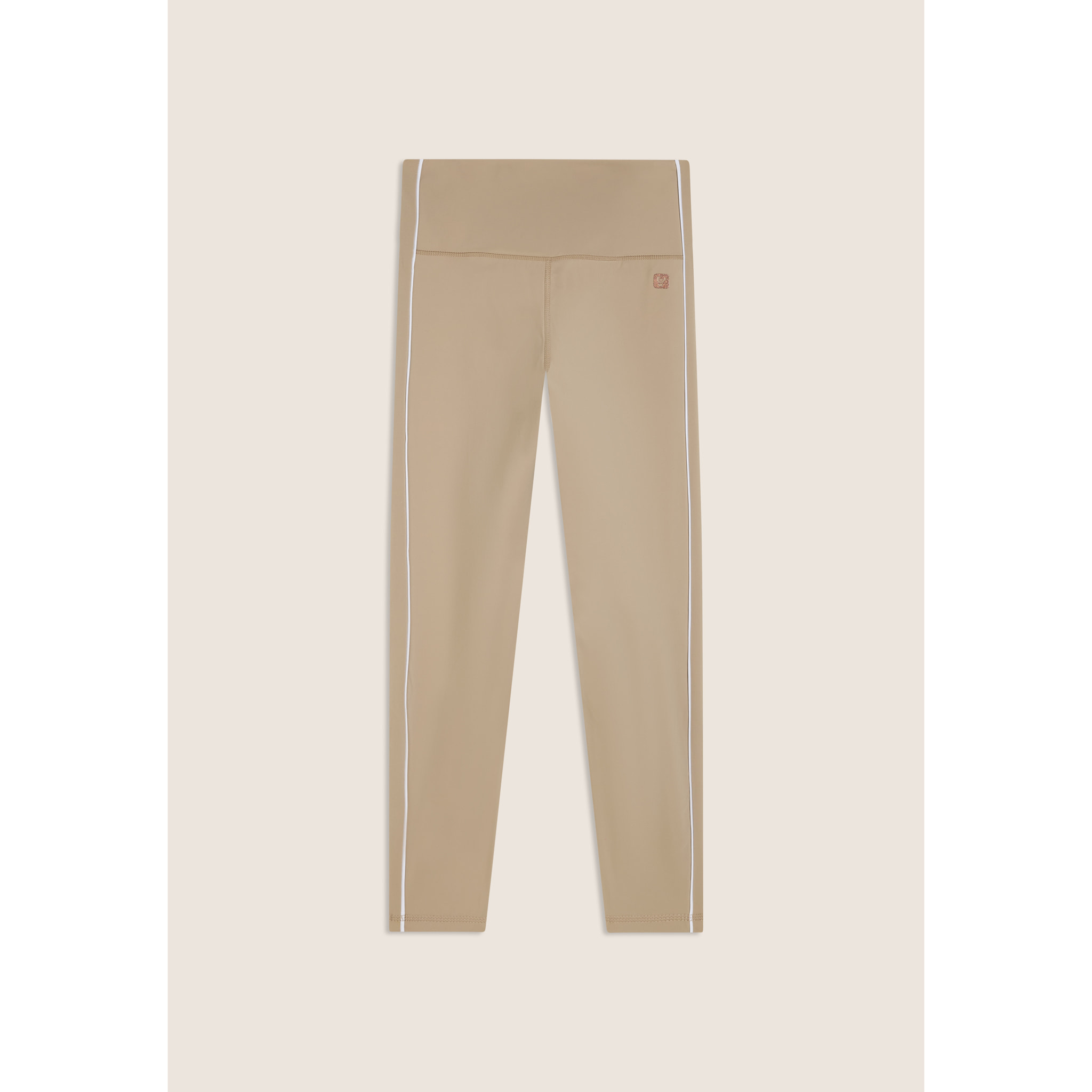 Leggings sport 7/8 vita super alta con profili a contrasto