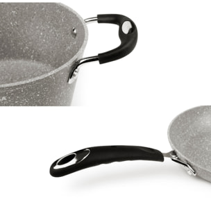 Ensemble 8 pièces Excelsa – Forn-Ok, Aluminium Gris