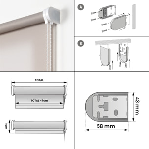 Store Tamisant ROLL-UP Pierre