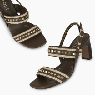 SANDALIAS MARRONES A-ORION