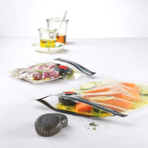Kit de démarrage sous vide, Verre / S/M, 7-pcs, Blanc